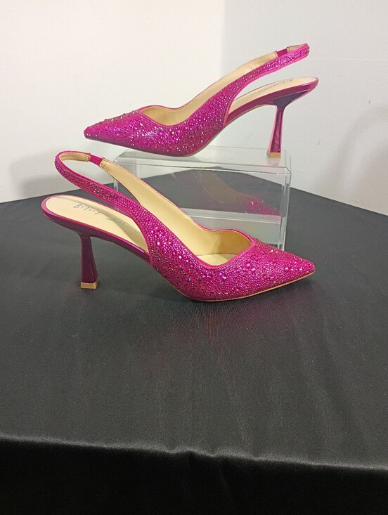 Betsey Johnson Shoes - Betsey Johnson Women's SZ 10M SB-MYA Fuchsia Beaded Pointed Toe Pump Heels Shoes